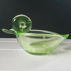 1940s Handblown Glass Duck Bowl, Seguso Vetri d'Arte Catalog #12212/P